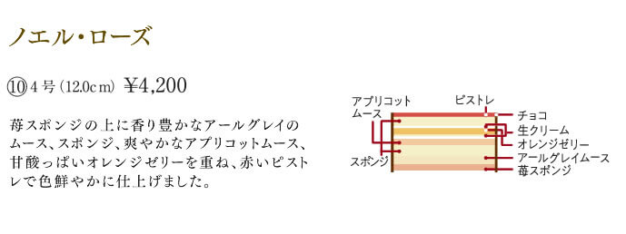 ノエル・ローズ　4号　4200円